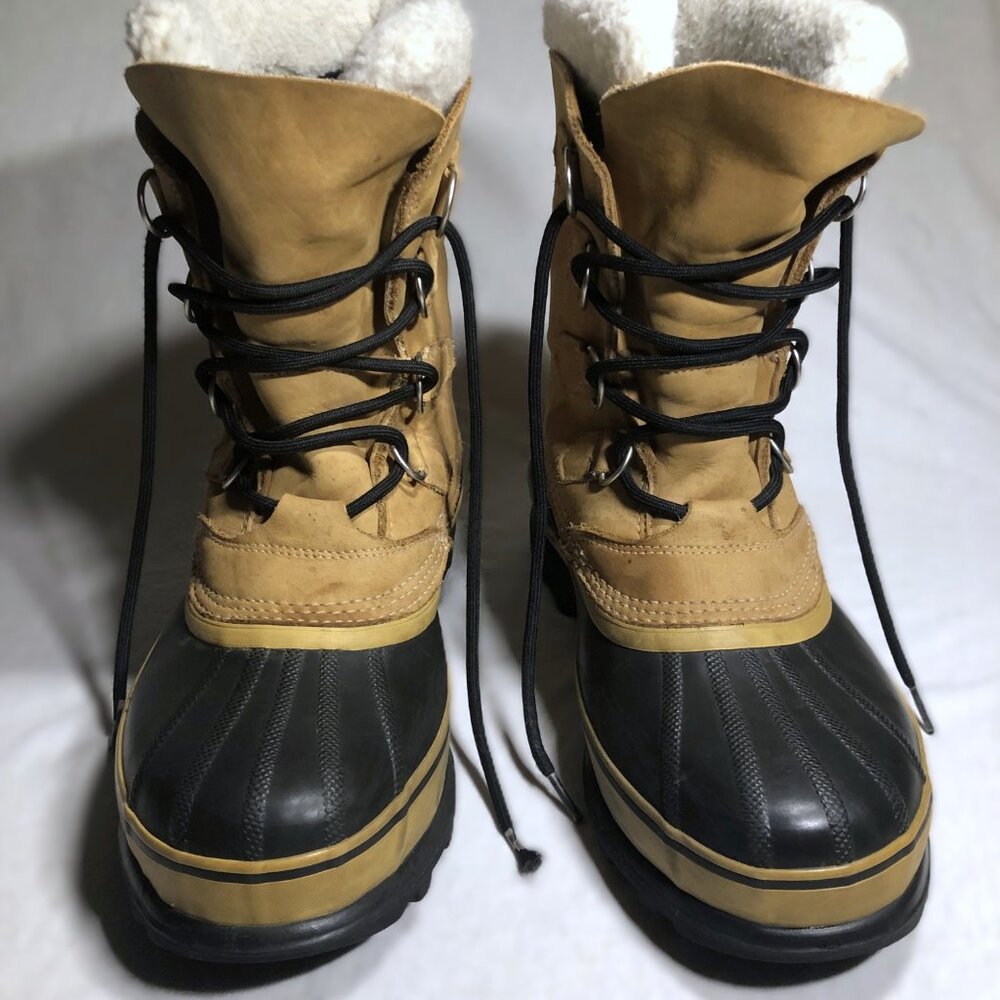 Sorel Caribou Waterproof NM1000-281 Buff Boot Men's 8